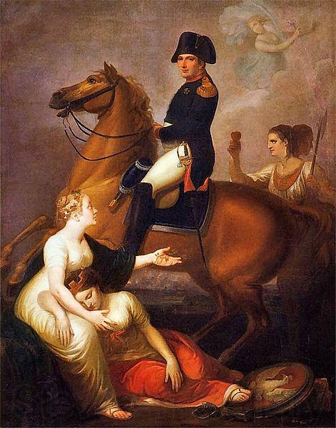 Jozef Peszka Allegorical scene with Napoleon Spain oil painting art